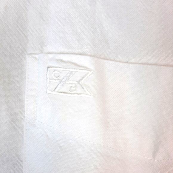 CUTTER & BUCK DRESS SHIRT MEN'S XL WHITE BUTTON DOWN COLLARED POCKET LONG SLEEVE - Picture 2 of 10